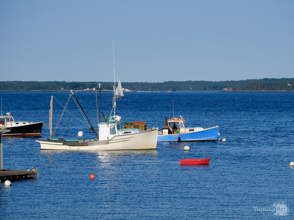 Red, White & Blue Lobster Boats, Maine
