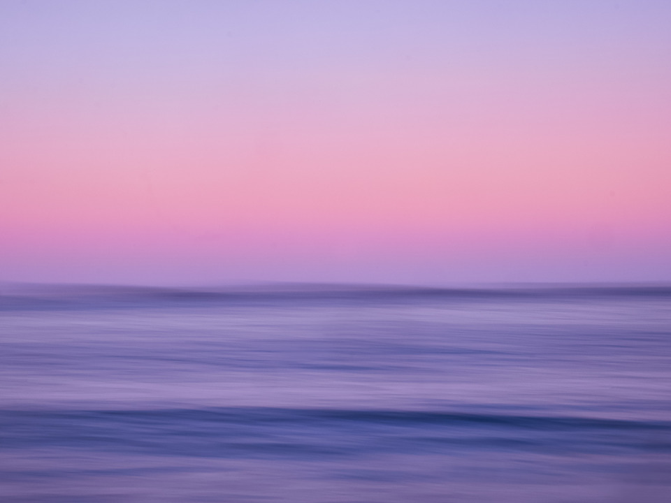 Blues and Pinks on Bailey Beach, Maine