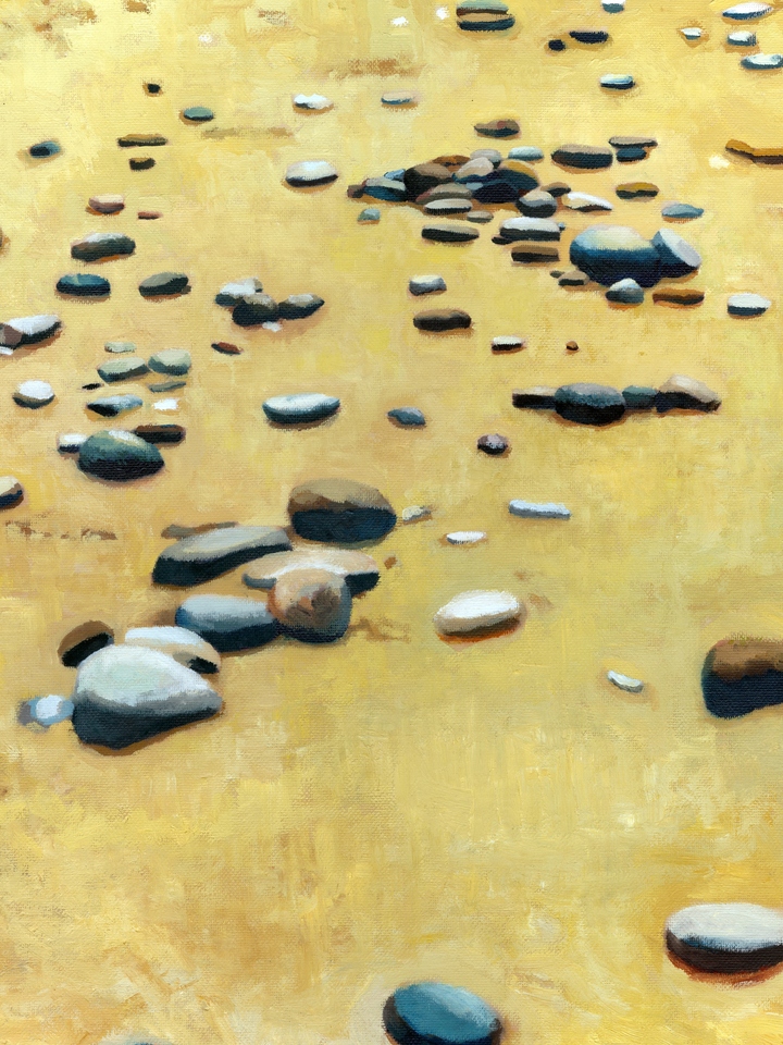 Pebbles on the Beach Vertical