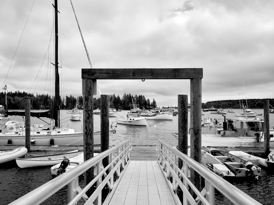 Gangplank to Owls Head Harbor Lobster Fleet