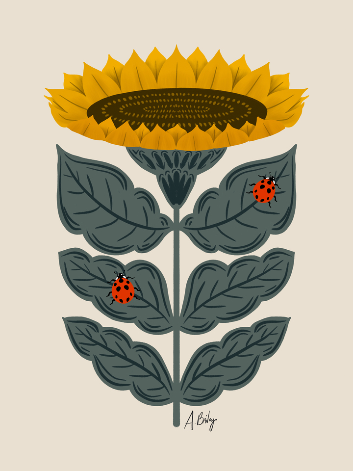 Sunflower Ladybugs