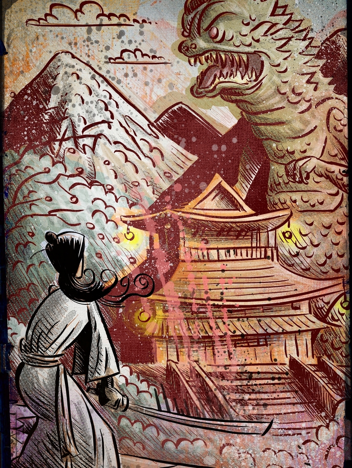 Kaiju vs Samurai