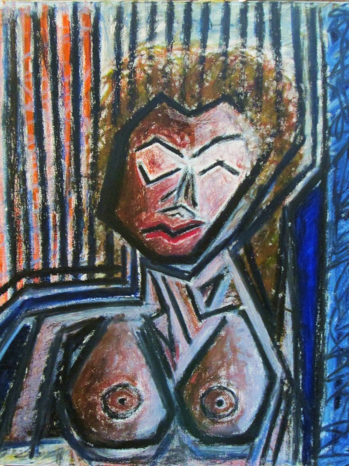 Redheaded Woman in Distress