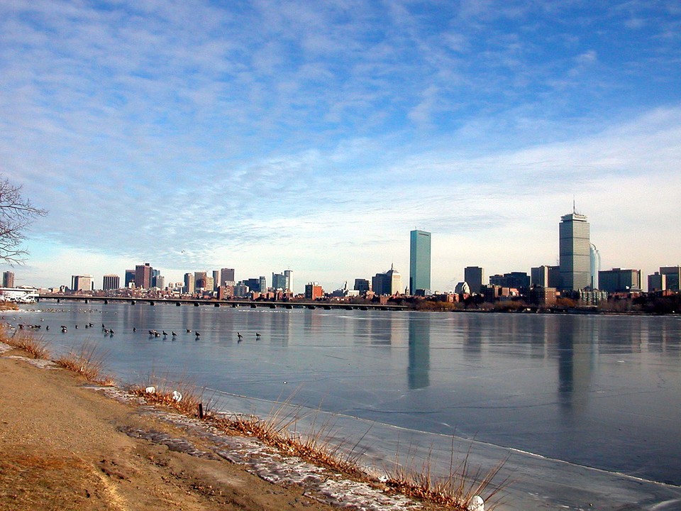 Cold Boston Skyline