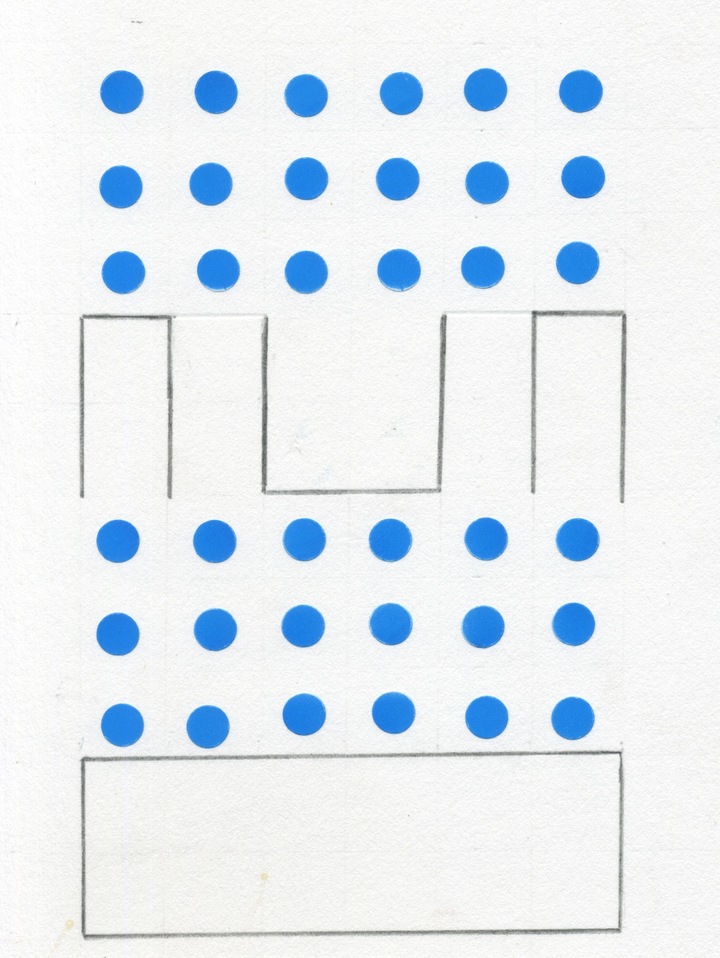 Untitled (blue and gray)