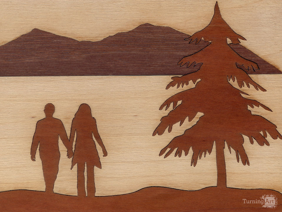 Laser Cut Wood Inlay