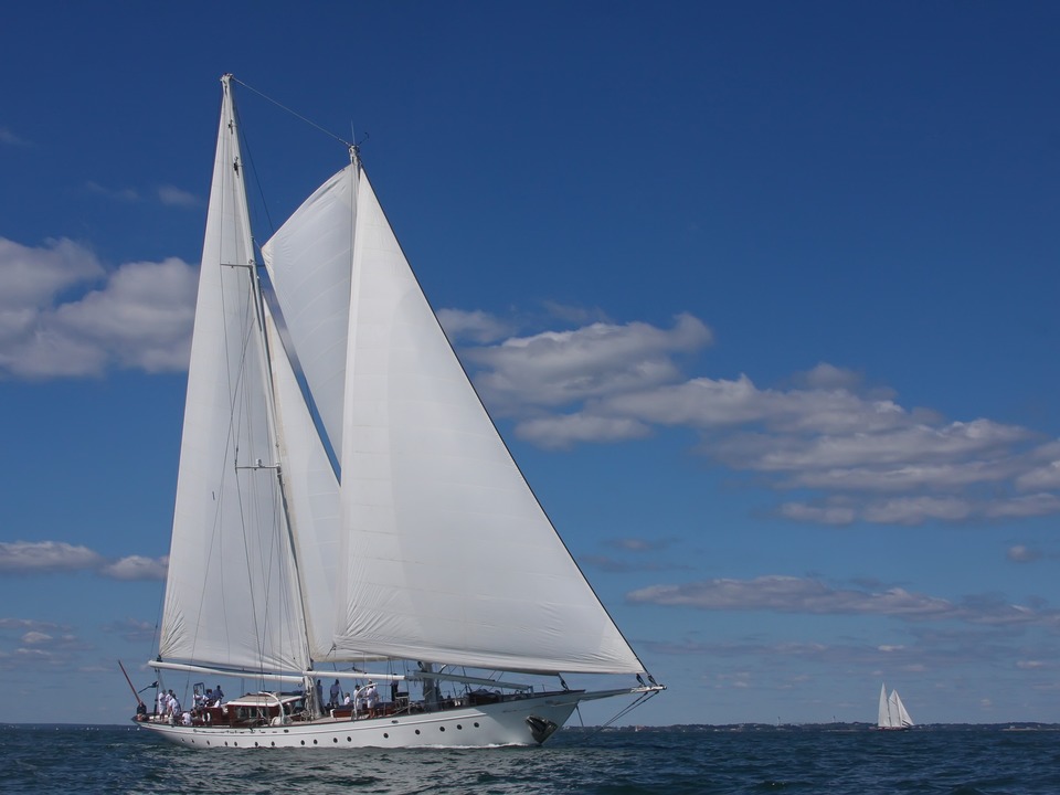 Schooner Gloria Races in Newport