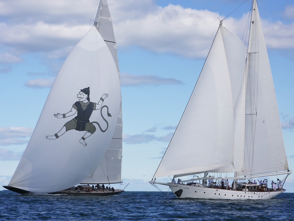 Yachts Hanuman & Gloria Battled it out in Newport