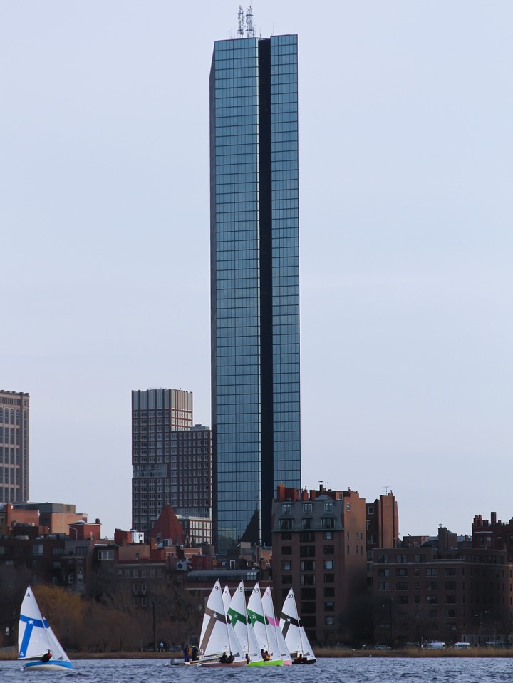 College Racing On The Charles River in Boston