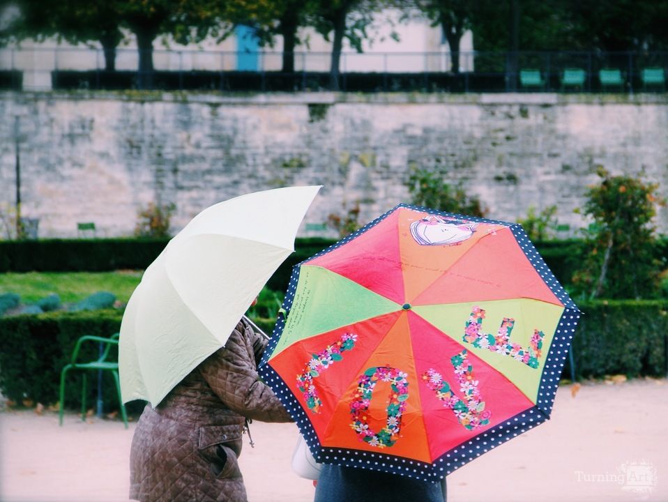 Love Umbrella in the Tuileries, Paris