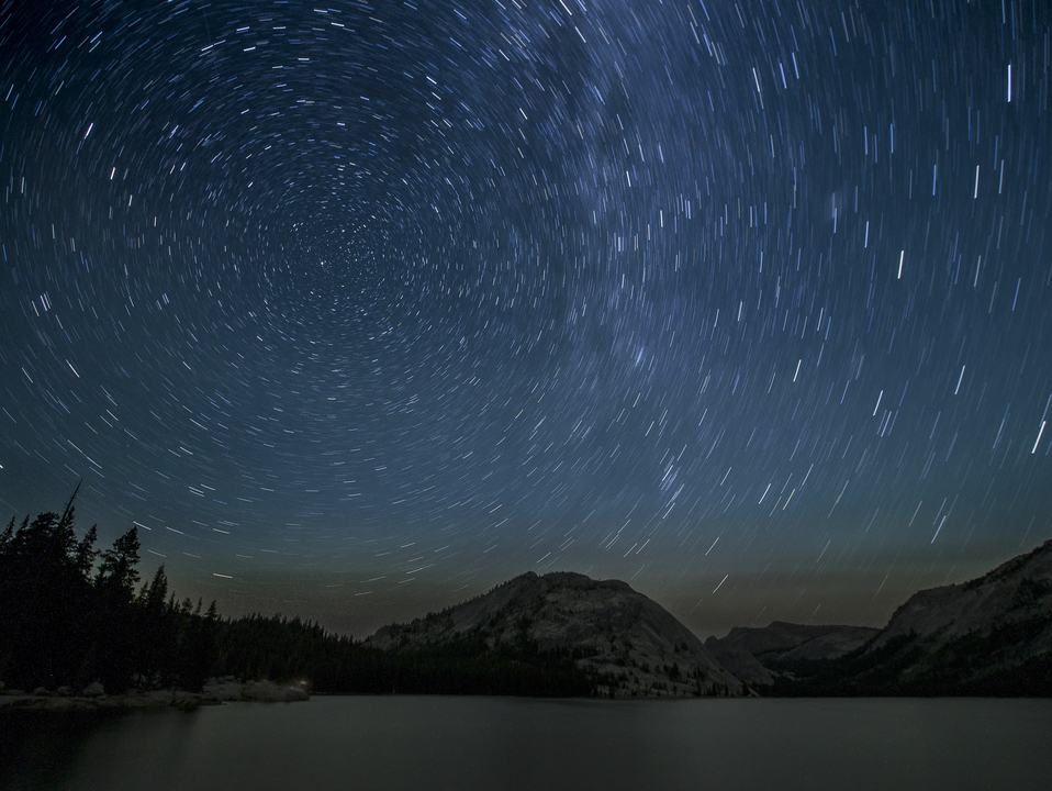 Stars over Tenaya Lake 2