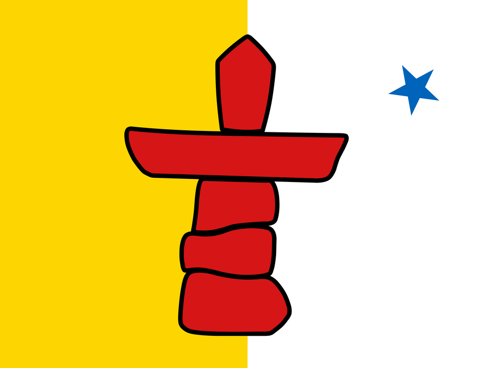 Flag of Nunavut - High quality authentic HD version
