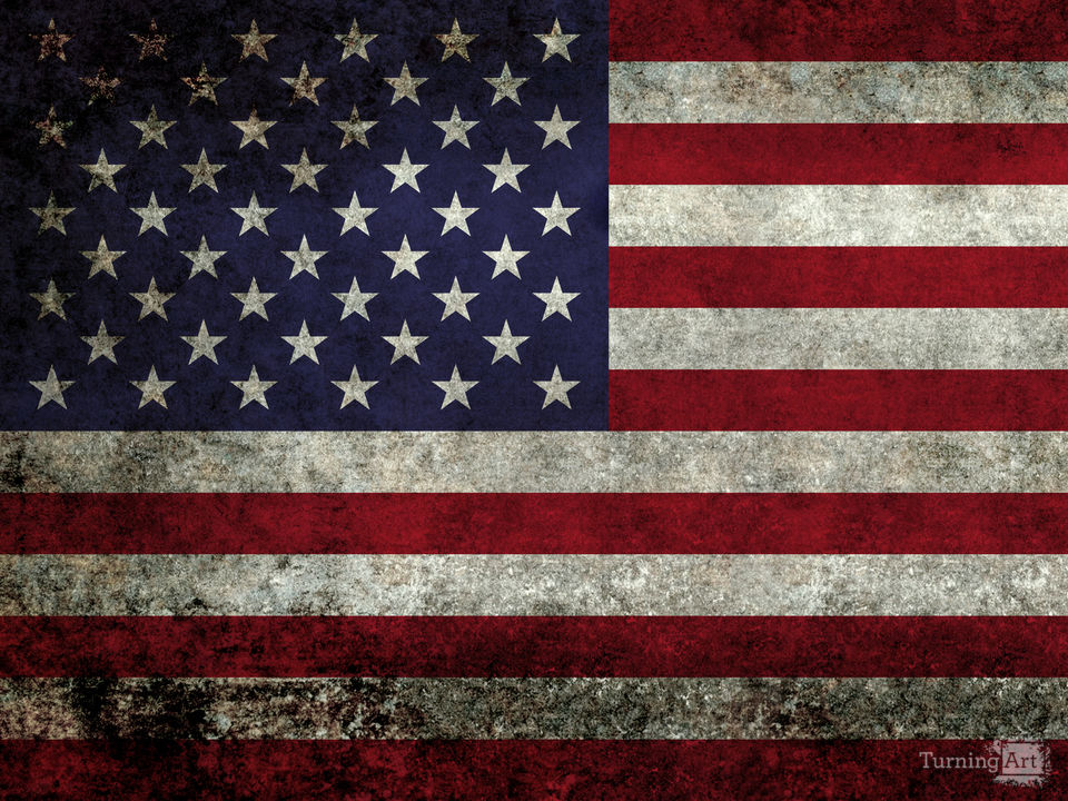 American flag super dark grunge