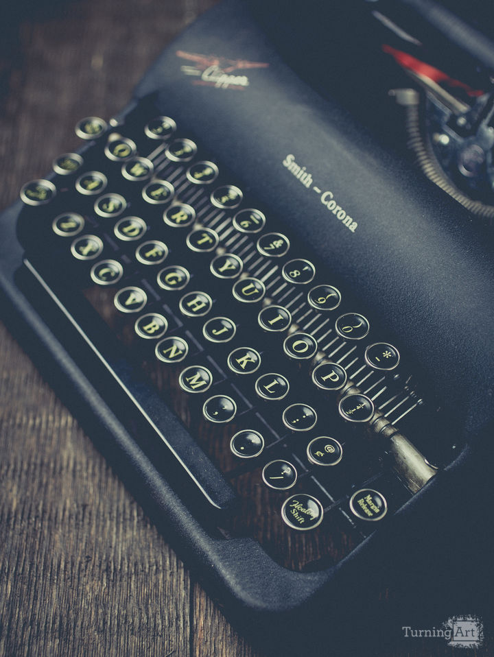 Vintage Typewriter Faded Memory