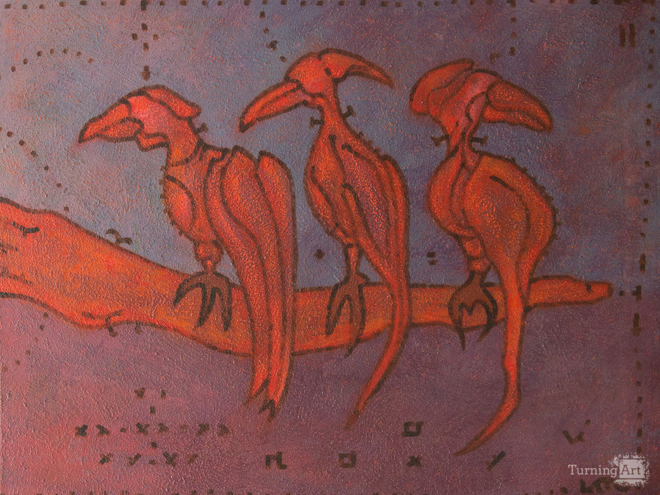 Augur in Love (diptych, right part)