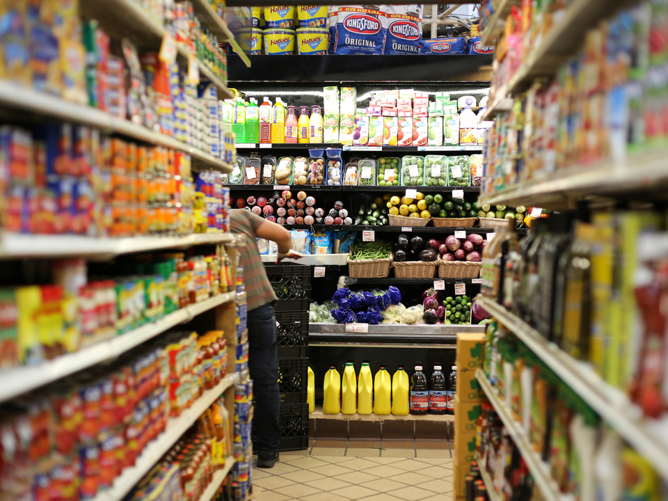 Grocery in Essex Market, Lower East Side