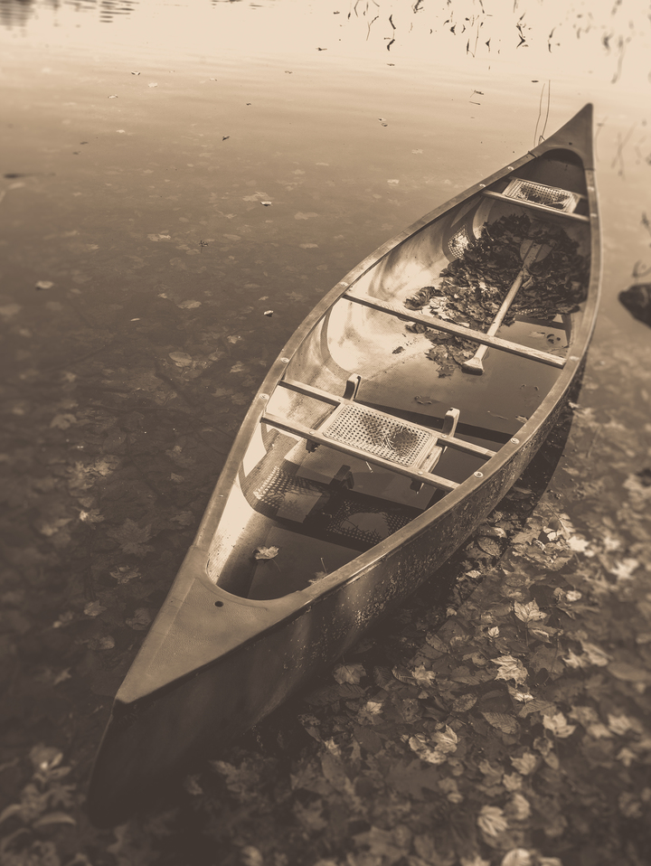 Old Canoe on the Lake