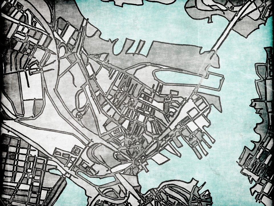 Abstract Map of Charlestown