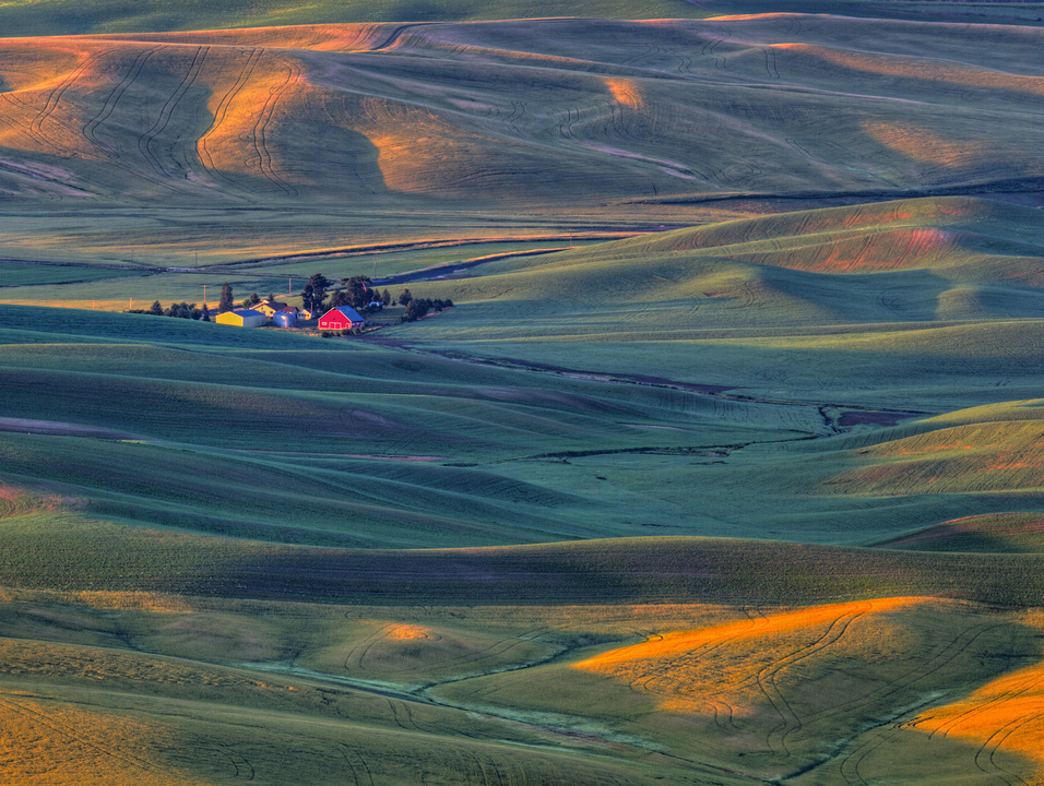 Red Barn at Sunrise