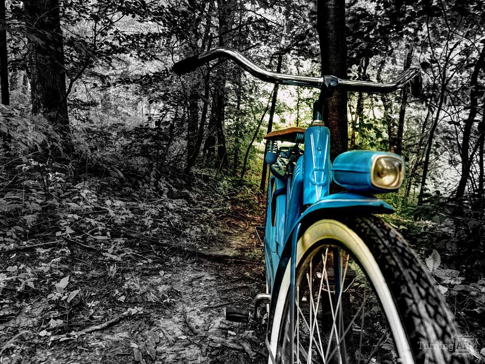 The Old Blue Bike on the Trail