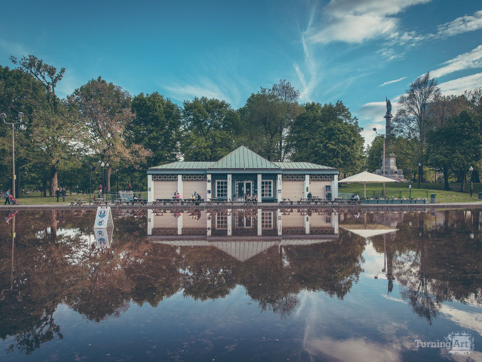 Frog pond in boston common