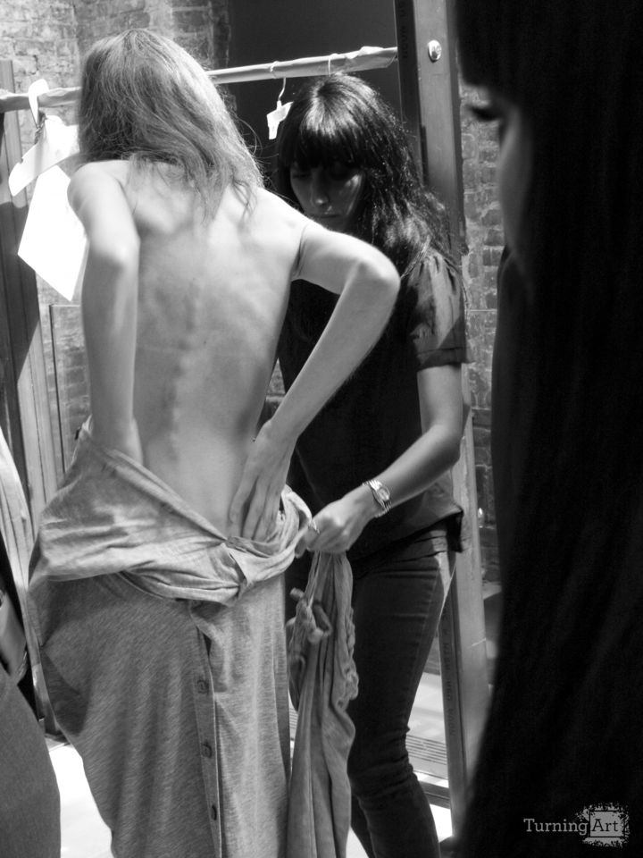 Backstage at New York Fashion Week