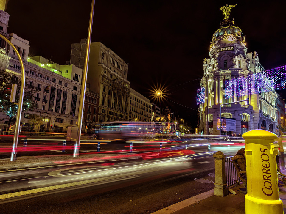 Madrid Central Night View