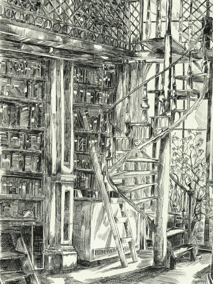 Boston Athenaeum Interior I