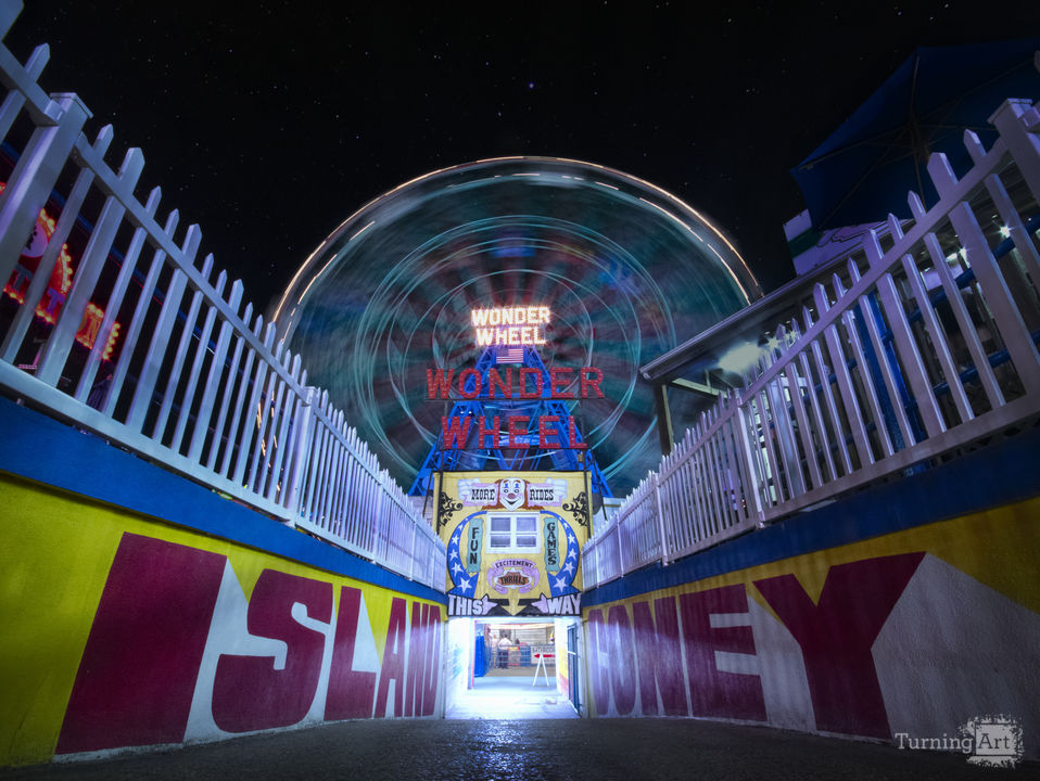 Wonder wheel in coney island