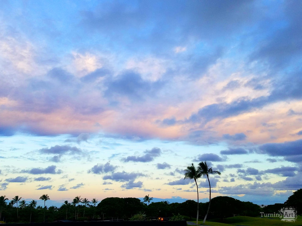 Sunset over the Palms