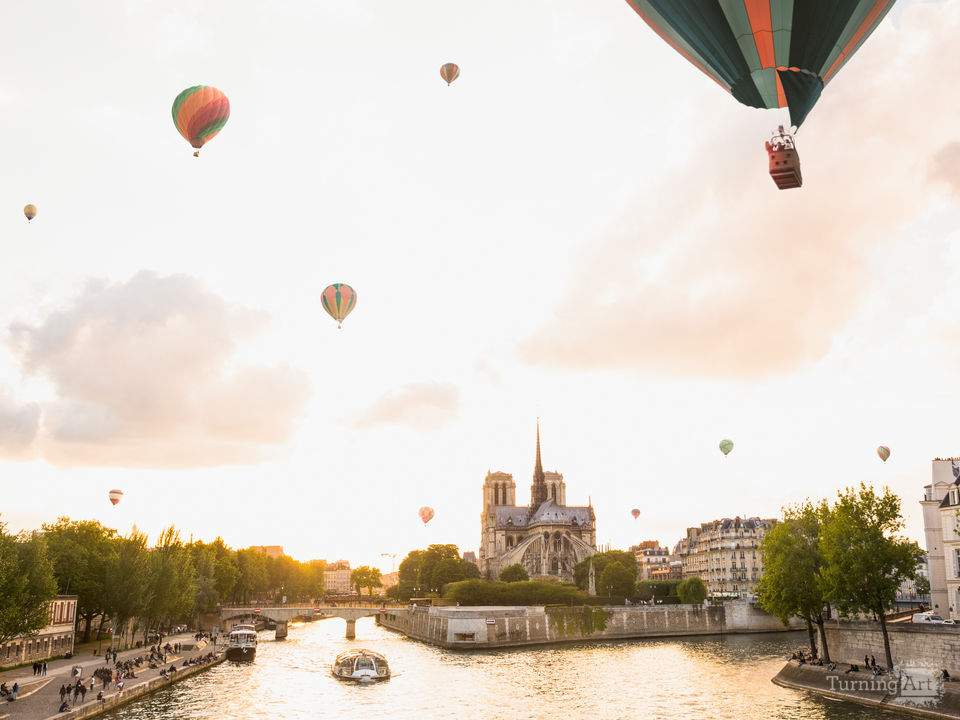 Flight over notre dame