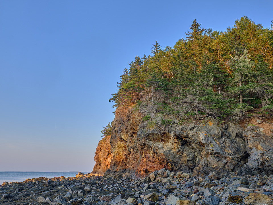 Owls Head Beach in Maine at Low Tide