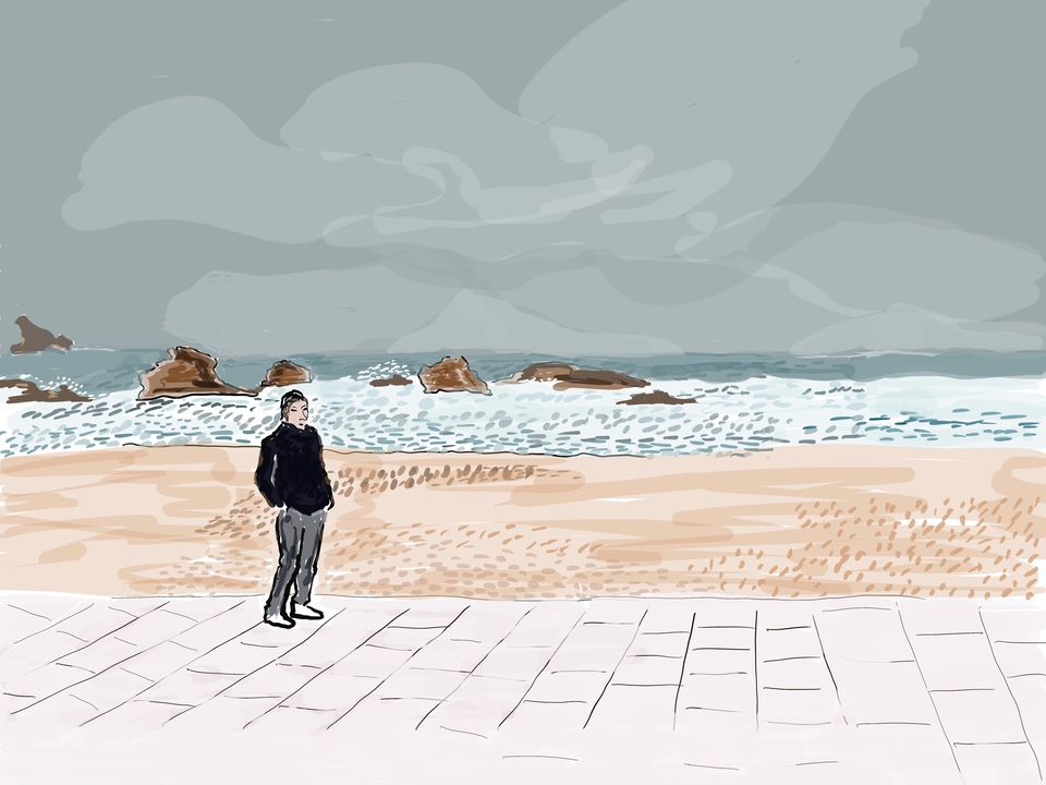 On the Beach at Biarritz