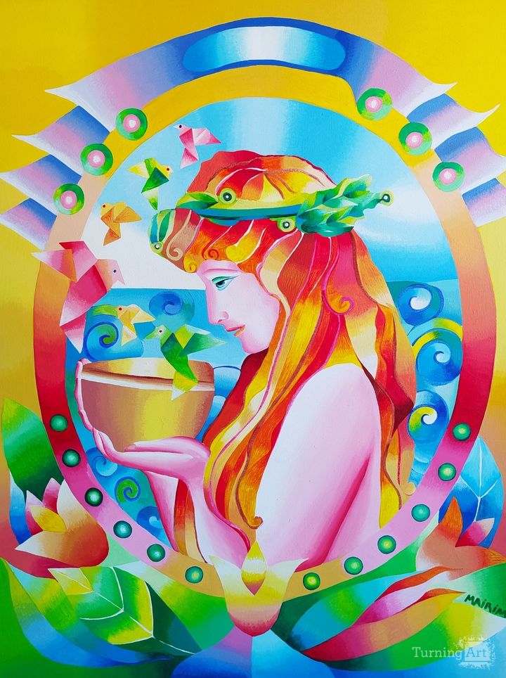 The girl of the origamis