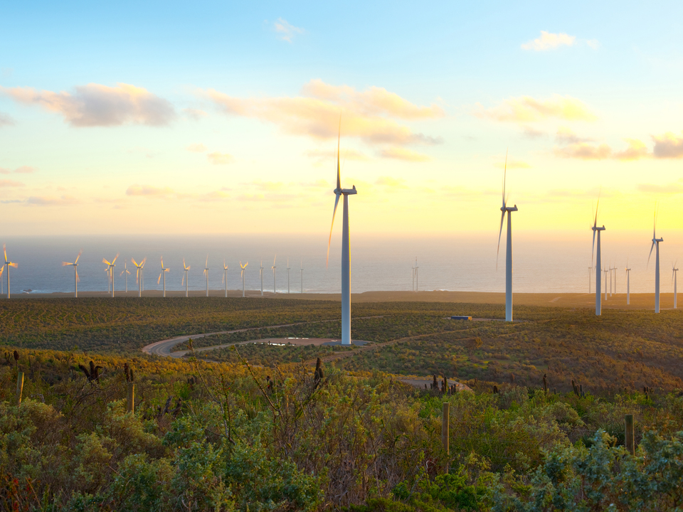 Windmills at wind farm