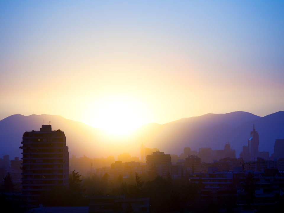 Skyline of downtown Santiago de Chile