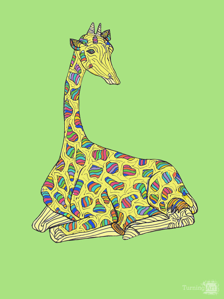 Rainbow Giraffe