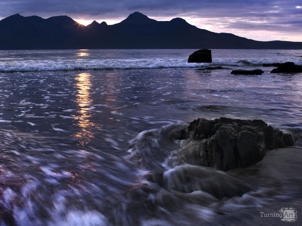 Singing sands beach isle of eigg scotland