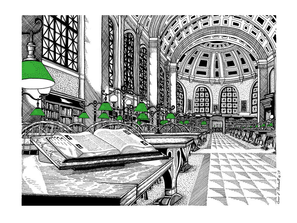 Boston Public Library, Bates Hall