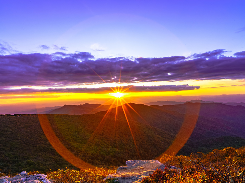 Halo at Craggy Mountain Pinnacle, North Carolina