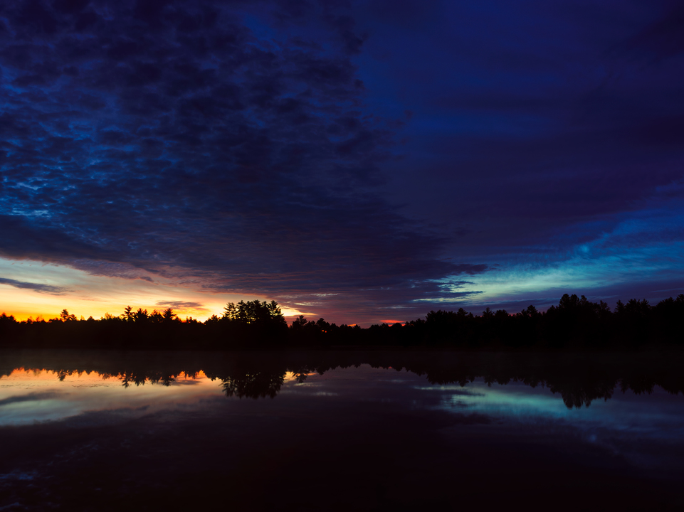 Sunrise over Pigeon Creek