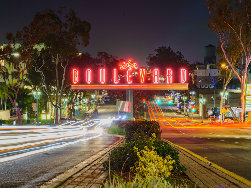 The Boulevard Sign in San Diego, California
