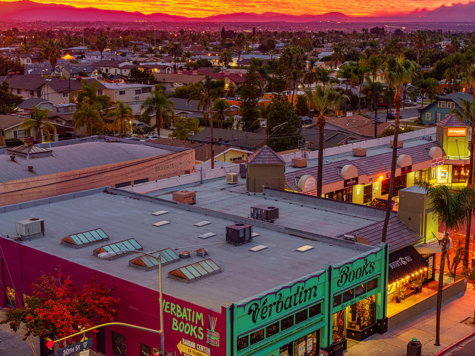 Rooftop Sunrise with Fire Colors | North Park, San Diego