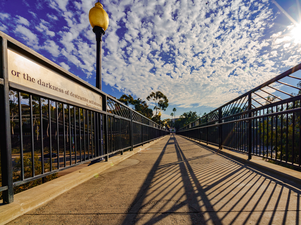 Martin Luther King Bridge Sunny Day | San Diego, California