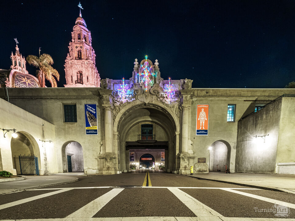 Balboa Christmas Entrance | San Diego, California