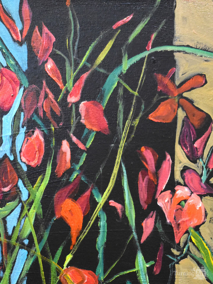 Red Flowers from "Still Life Finger Exercises" 