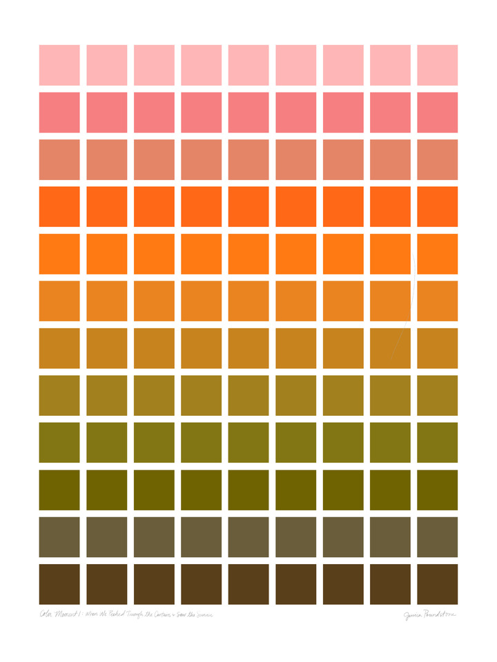 Color Moment 1: When We Peeked Through the Curtain and Saw the Sunrise