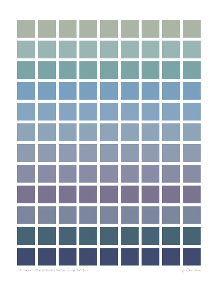 Color Moment 3: When We Watched the Ocean During That Storm