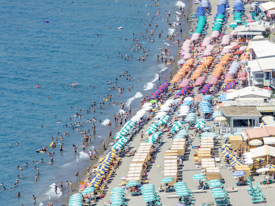 Overview of the beaches of Ischia in Italy