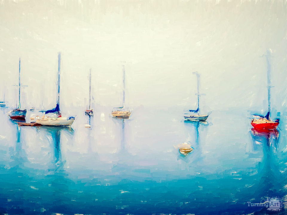 Colorful Harbor Painterly Effect